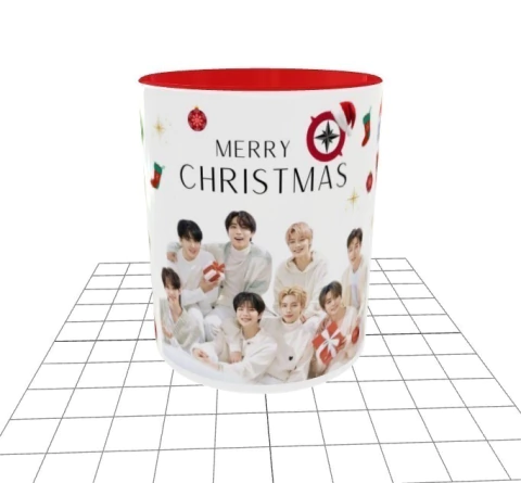 Caneca Natal Stray kids - LIMITADA