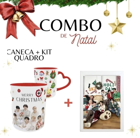 Combo de Natal Stray kids - Caneca e Kit quadro - comprar online