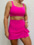 Saia Short Bali Rosa e Azul