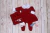 Saída de Maternidade Liz - Vermelho (3 peças)