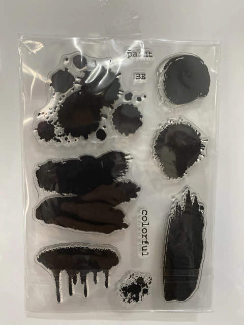 Carimbos de Silicone Manchas de Tintas