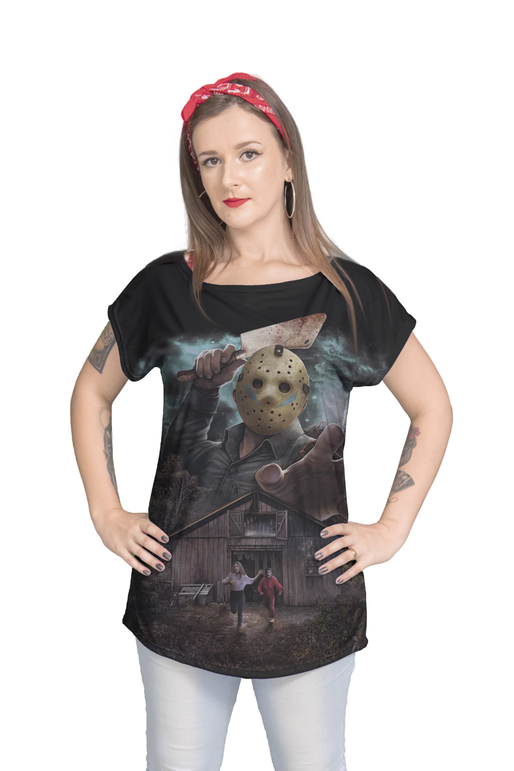 Blusa Manga Japonesa Sobre Legging Sexta Feira 13 Jason Voorhees filme terror