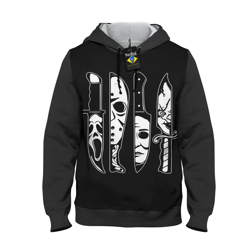 Blusa Frio Unissex Facas filme de terror