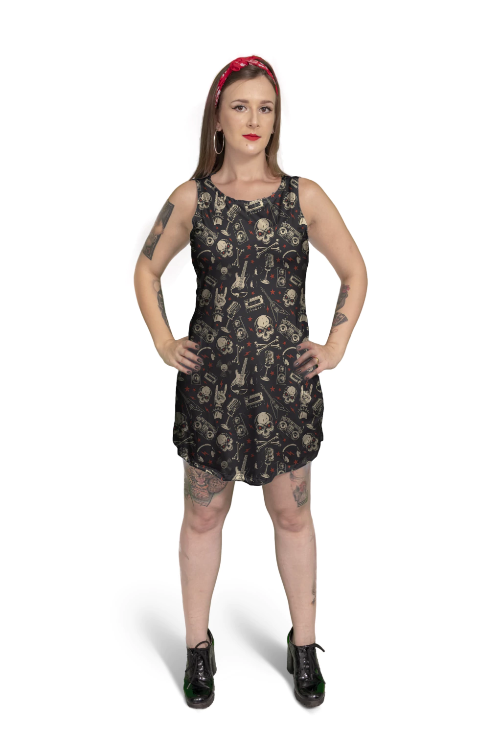 Vestido Curto Regata Rock and roll