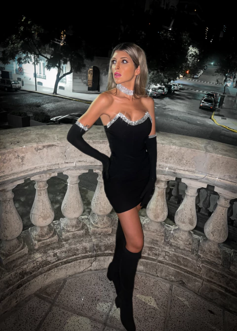 GLAM DRESS CON GUANTES - comprar online