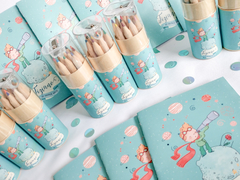 Kit Pedro (tubo de lápices + libro para colorear) - Bellabelle