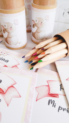 Kit Pedro (tubo de lápices + libro para colorear) - comprar online