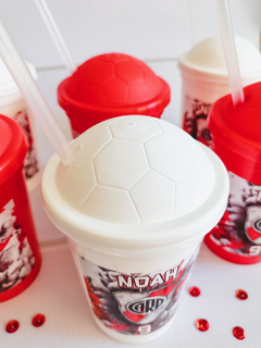Vasos futboleros en internet