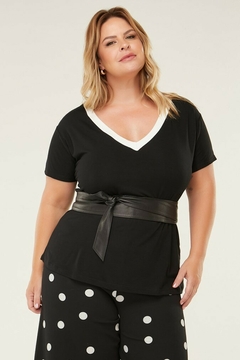 Gola V "Plus Size" Bicolor (Preto & Off White) - loja online