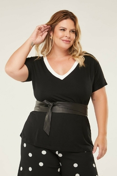 Gola V "Plus Size" Bicolor (Preto & Off White) - loja online