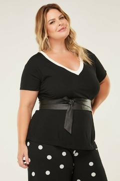 Gola V "Plus Size" Bicolor (Preto & Off White) - loja online