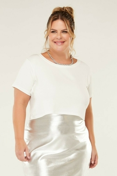 Cropped "Plus Size" (Off White) - G&B Bros