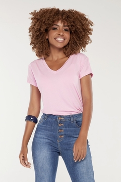 Tshirt "Gola V" (Rosa Bebê)
