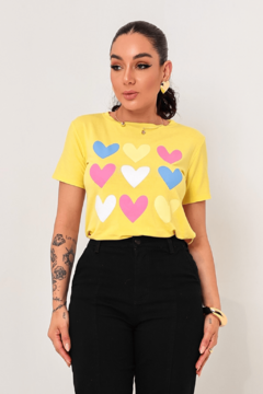 Tshirt - Corações (Candy) na internet