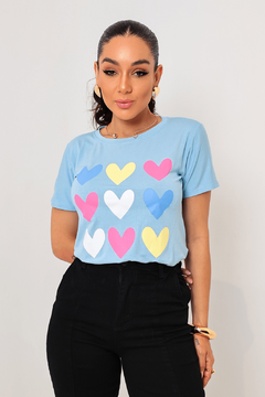 Tshirt - Corações (Candy) - comprar online