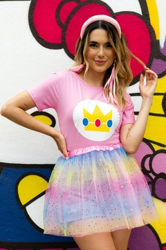 Tshirt - Princesa Peach (Rosa)