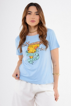 Tshirt - Pizza Loves na internet