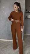 Conjunto aurora Caramelo em Tricot modal