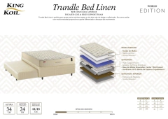 Box Bicama Auxiliar Molas Ensacadas + Colchão King Koil Pearl Solteiro - comprar online