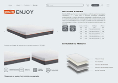 Colchão Inducol Enjoy Bed in a Box - Tamanho Solteiro Americano - comprar online
