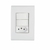 Conjunto 2 Interruptor Simples + 1 Tomada 10A- Liz Branco