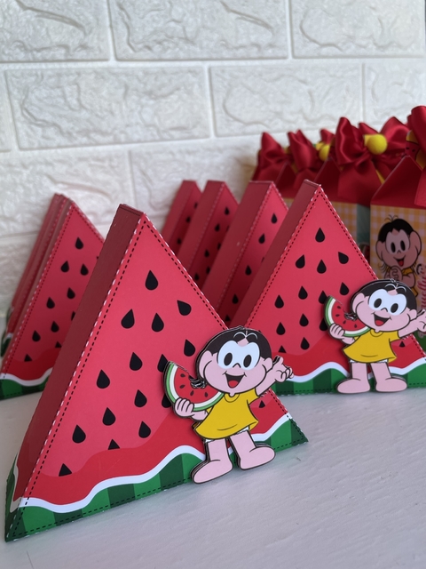 Caixa fatia melancia - 6 unidades