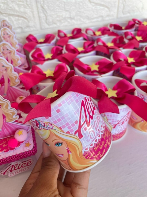 Mini cofrinho tubolata com laço - 5x7 5m - 10 unidades