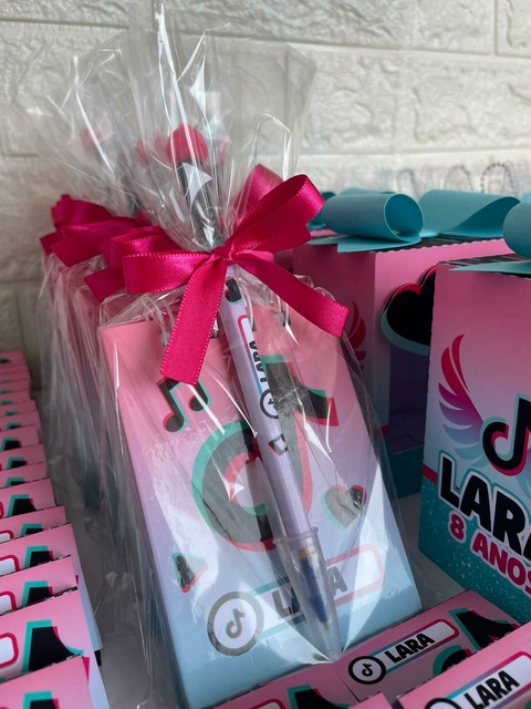 Bloquinho capa dura 7x10 com caneta - 10 unidades