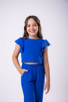 CONJUNTO MARCELA AZUL LISO - comprar online