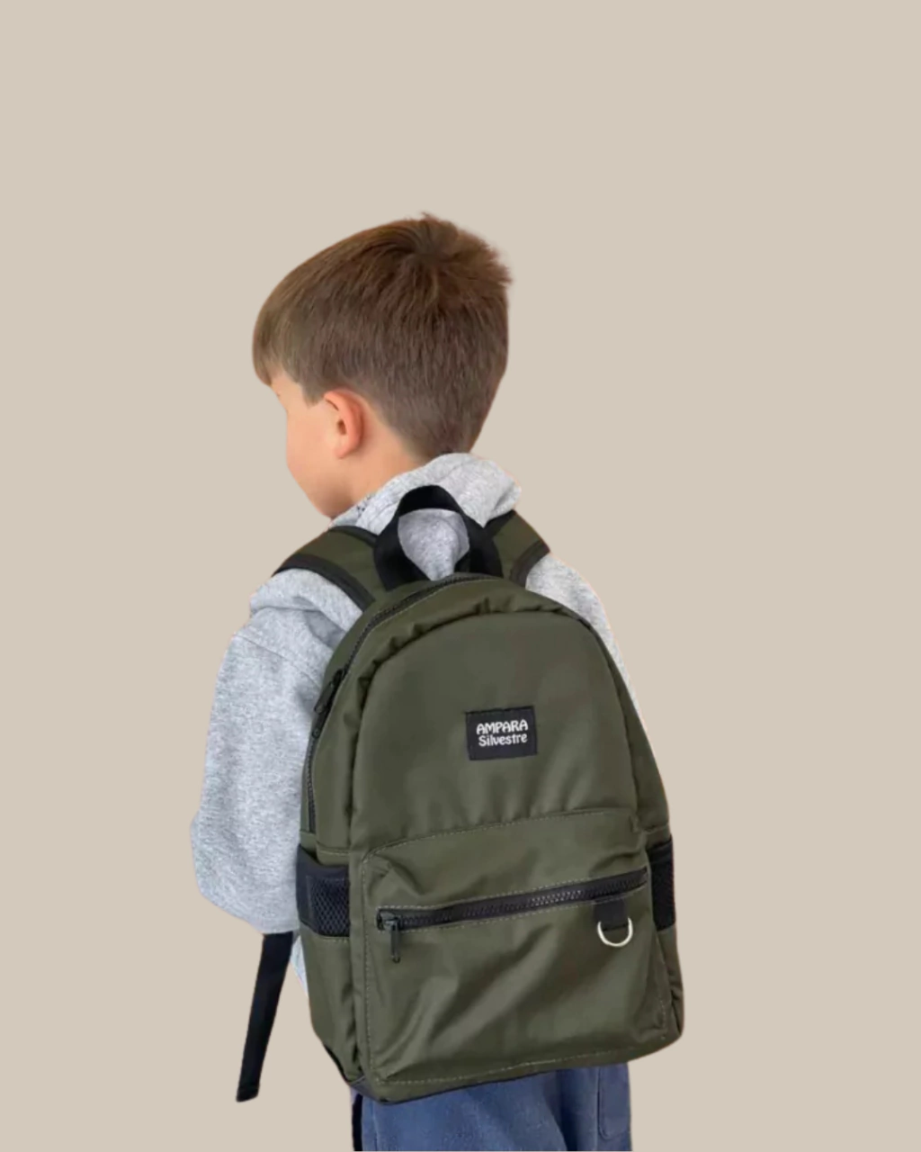 Mochila Silvestre infantil verde militar