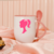 Caneca rosa com colher - Boneca