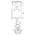 Pasacable Cuadrado Con Tapa Giratoria Eurohard - comprar online