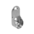 Soporte Lateral Tubo Oval Niquelado Eurohard