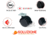 Rueda Nylon Negro Con Chapa - comprar online