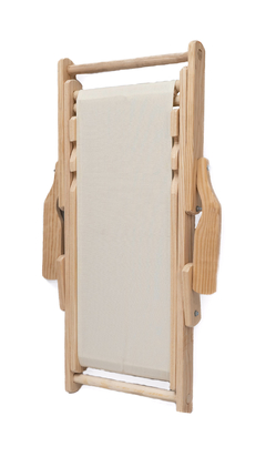 Silla de playa para niños con lona lisa crudo - comprar online