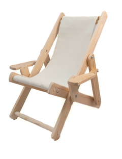 Silla de playa para niños con lona lisa crudo en internet