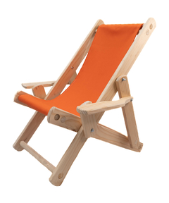 Silla de playa para niños con lona lisa naranja en internet