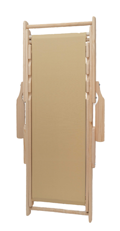 Silla de playa grande con lona lisa beige - comprar online