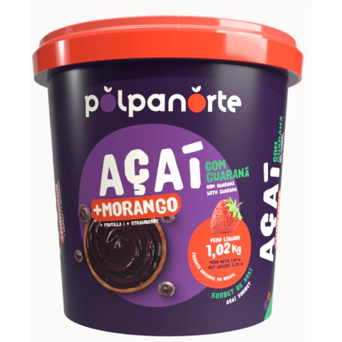 Açaí Polpa Norte com Morango 1,02kg - comprar online