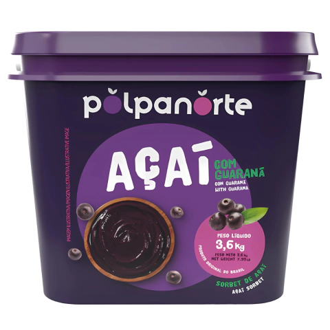 Açaí Polpa Norte Tradicional 3,6KG - comprar online