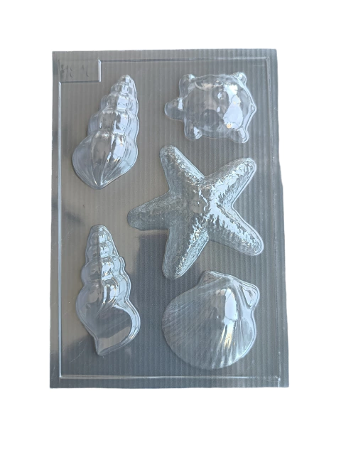 Placa Acetato Para Bombones Motivo Bajo Del Mar Grande X 5