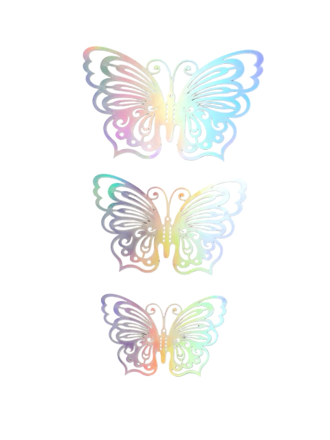 Mariposas 3d Para Toppers Torta Y Adorno En 3 Tamaños X 12un - comprar online