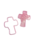Cortante Con Stamp Cruz Con flores Cookies Masas