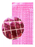 Cortina De Fiesta Metalizada Cuadrado Shimmer Fucsia Rosa Fuerte