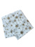 Mantel Friselina Rectangular Blanco con estrellas 1.10 x 1.80 mts x unidad