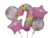 Set 5 Globos Metalizados Estrella Caramelo Feliz Cumple Kwaii - comprar online