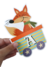 Banderin Cumpleaños Tren Animalitos Happy Birthday - Dolcre