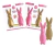 Set Placas Molde Acetato Conejo Moderno Pascuas 3d - comprar online