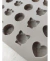 Imagen de Molde de Silicona Bombones Corazón Gatito Flor
