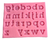 Molde Silicona Abecedario Letras Minúsculas Typing Rayado